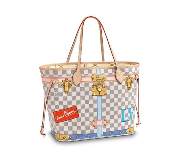 2024新作 Louis vuitton ルイヴィトンスーパーコピー☆ダミエ アズール ネヴァーフル MM トランク N41065